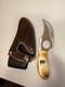 Whiteknuckler Fixed Blade Knife Stainless Steel Bone Handle Full Tang Sheath