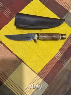 Wilson Wild Side Stag Hunting Fixed Blade Knife & Sheath, Naknek Alaska