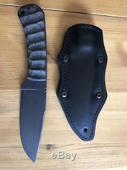 Winkler Knives II Hunting Knife Black Micarta Sculpted