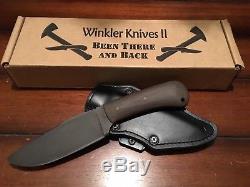 Winkler Knives II Hunting Knife, Green micarta, Carbon Steel 80CRV2