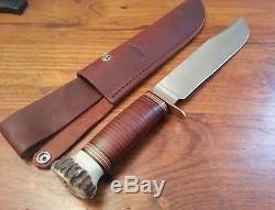 XL Marbles USA hunting bowie knife TrailmakerStag pommel withcase. More MSA list