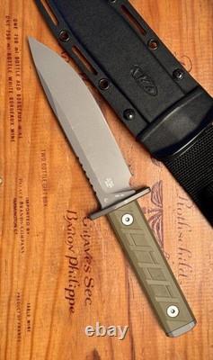 Zero Tolerance Knives ZT 0006 Fixed Blade Knife OD Green G10 CPM-3V Steel