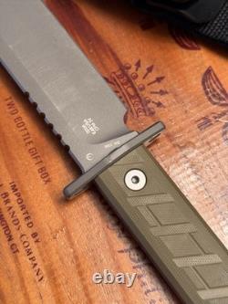 Zero Tolerance Knives ZT 0006 Fixed Blade Knife OD Green G10 CPM-3V Steel