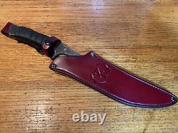 Zombie Tools SCYLLIS Knife 9 5160 Steel Blade ZT Warlander Leather Sheath