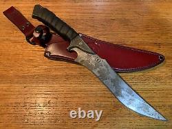 Zombie Tools SCYLLIS Knife 9 5160 Steel Blade ZT Warlander Leather Sheath