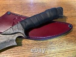 Zombie Tools SCYLLIS Knife 9 5160 Steel Blade ZT Warlander Leather Sheath