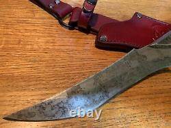 Zombie Tools SCYLLIS Knife 9 5160 Steel Blade ZT Warlander Leather Sheath