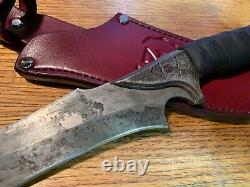 Zombie Tools SCYLLIS Knife 9 5160 Steel Blade ZT Warlander Leather Sheath